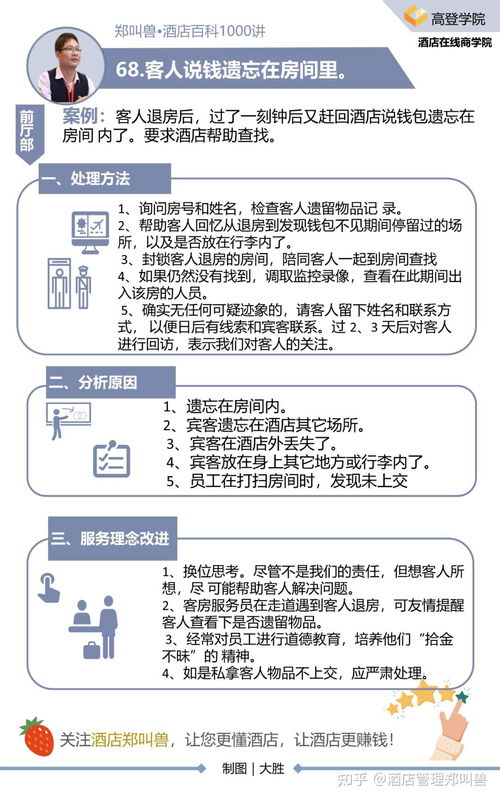 妥善處理客人物品遺留，酒店管理中的服務與風險管控